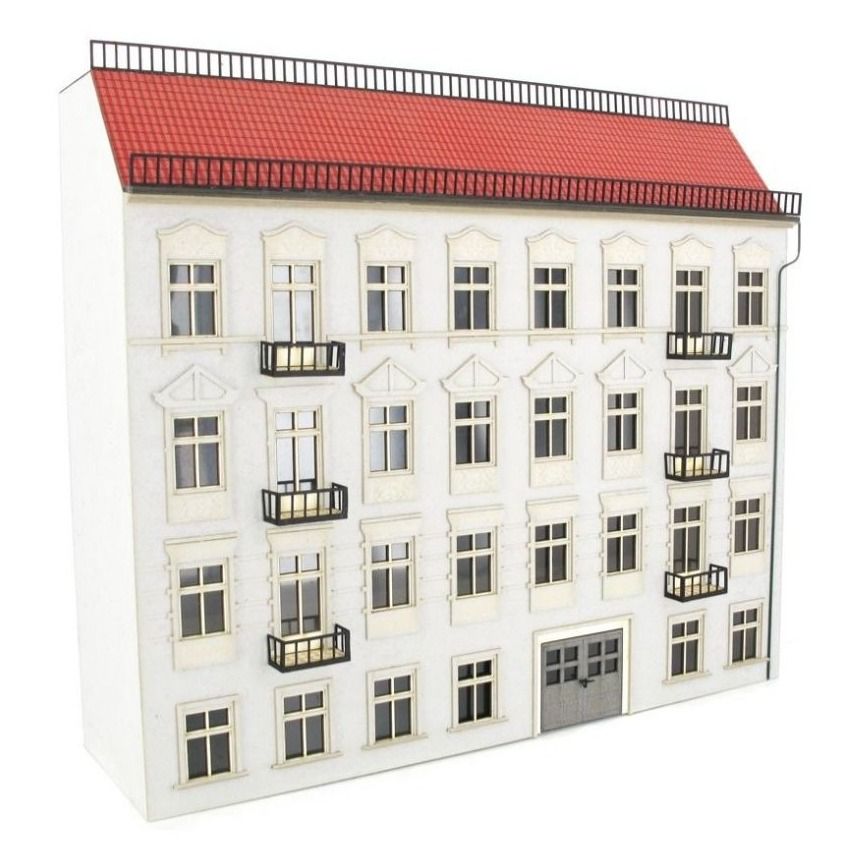 Modellbahn Union MU-H0-H00196 H0 Medio relieve Casa adosada 01 Blanco Modellbahn Union MU-H0-H00196 H0 Medio relieve Casa adosada 01 Blanco