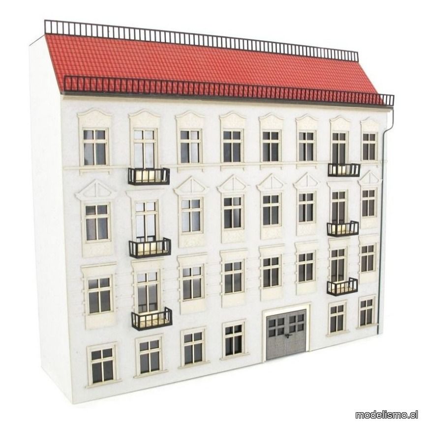 Modellbahn Union MU-H0-H00196 H0 Medio relieve Casa adosada 01 Blanco Modellbahn Union MU-H0-H00196 H0 Medio relieve Casa adosada 01 Blanco