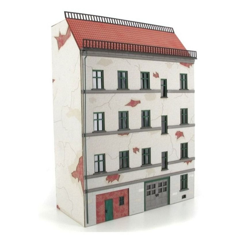 Modellbahn Union MU-H0-H00209 H0 Medio relieve del edificio trasero de una casa unifamiliar con taller Modellbahn Union MU-H0-H00209 H0 Medio relieve del edificio trasero de una casa unifamiliar con taller
