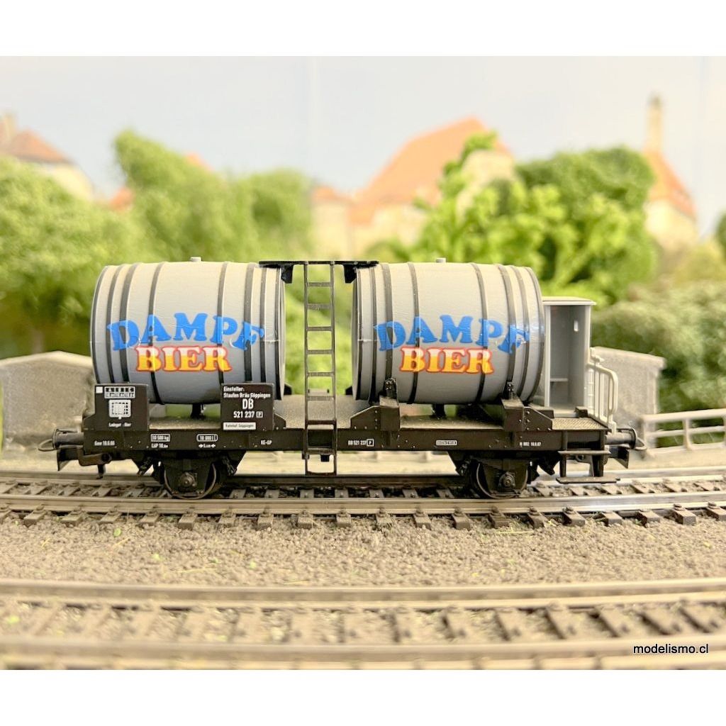 Märklin 44321 Vagón de barril con cerveza a vapor y garita de freno - usado Märklin 44321 Vagón de barril con cerveza a vapor y garita de freno - usado