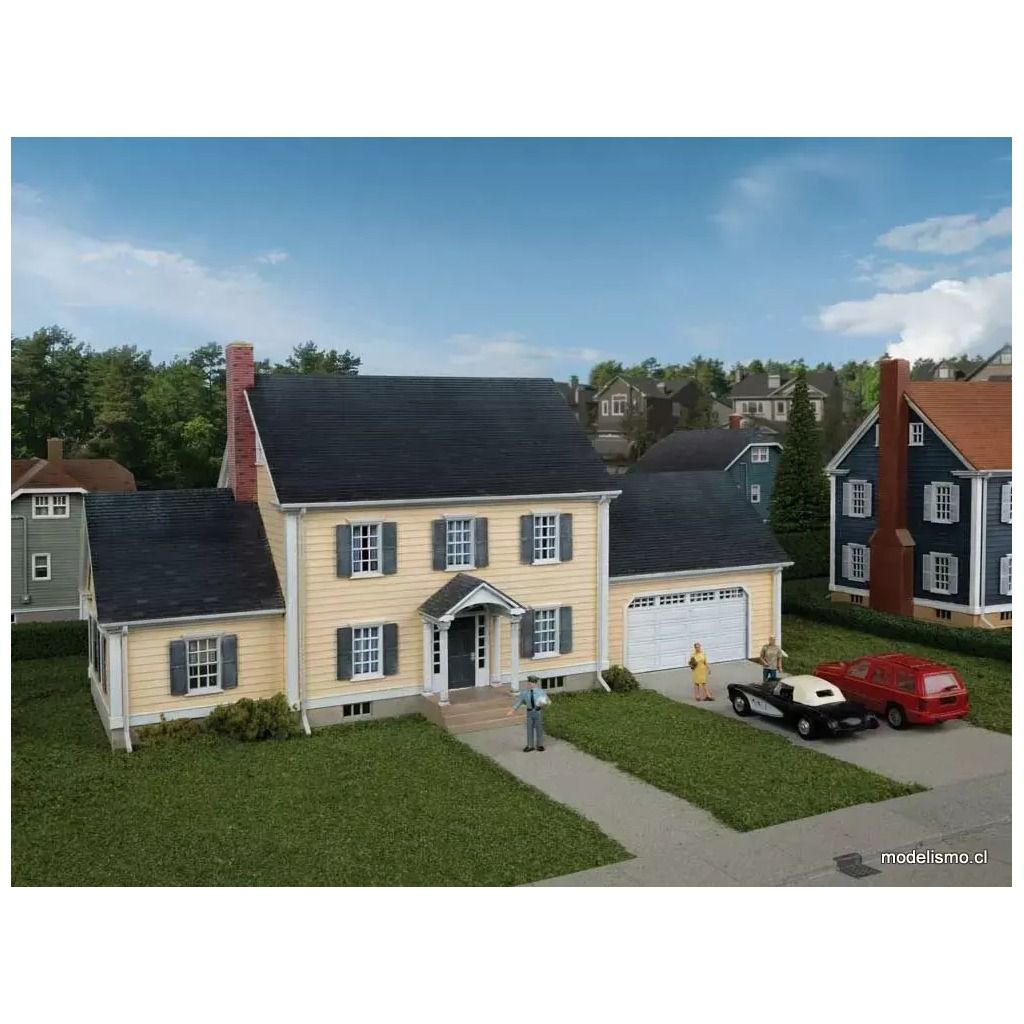 Walthers Cornerstone 933-4154 Executive House -- Kit - 25.2 x 12.7 x 12cm