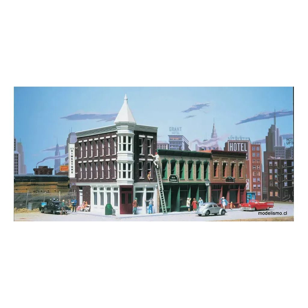 Walthers Cornerstone 933-3029 Merchant's Row II - Kit - 25,4 x 12,7 cm