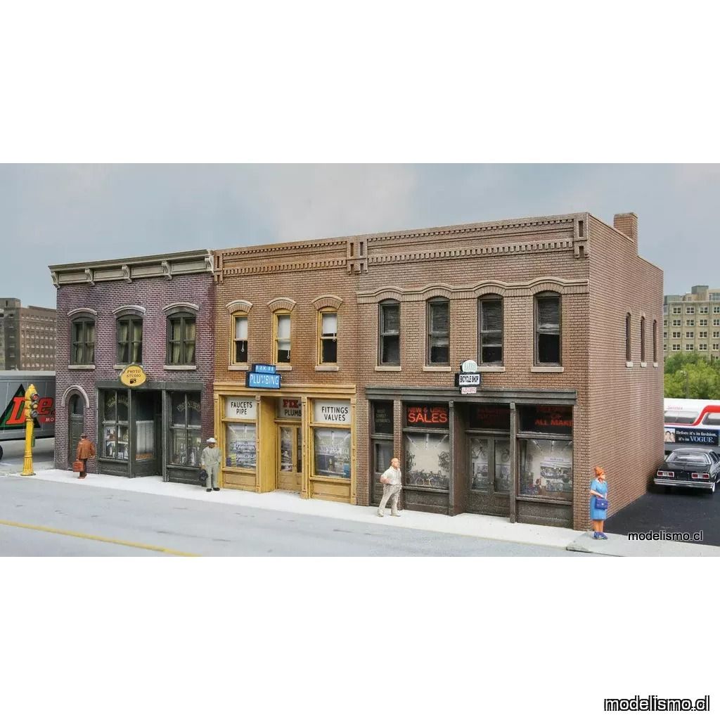 Walthers Cornerstone 933-4040 Merchant's Row IV -- Kit - 27 x 16.1 x 12cm