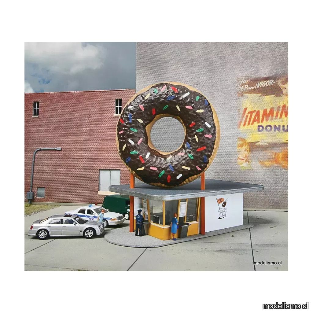 Walthers Cornerstone 933-3768 Hole-In-One Donut Shop -- Kit - 13 x 6.3 x 13cm Walthers Cornerstone 933-3768 Hole-In-One Donut Shop -- Kit - 13 x 6.3 x 13cm