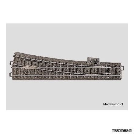 KL Märklin 24712 Desvío esbelto a la derecha usado KL Märklin 24712 Desvío esbelto a la derecha usado