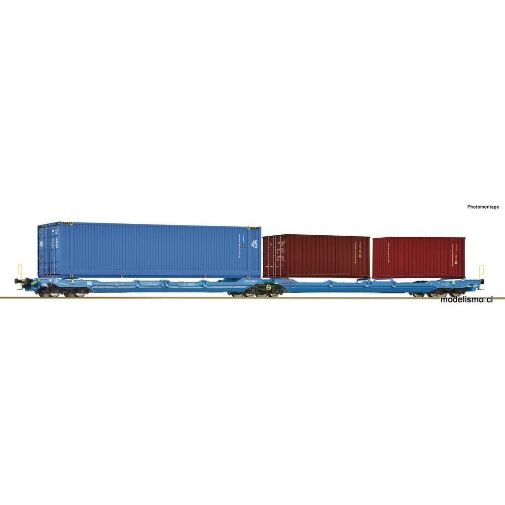 Roco 6600036 Vagón canguro doble articulado T3000e, NACCO Roco 6600036 Vagón canguro doble articulado T3000e, NACCO