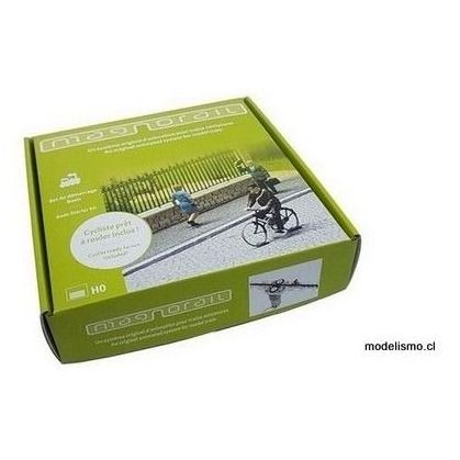 magnorail LF-1 Kit básico de inicio + 1 bicicleta HO lista para usar
