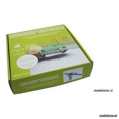 magnorail LS-1: Kit básico de iniciación + 2 guías para vehículos HO, TT y N magnorail LS-1: Kit básico de iniciación + 2 guías para vehículos HO, TT y N