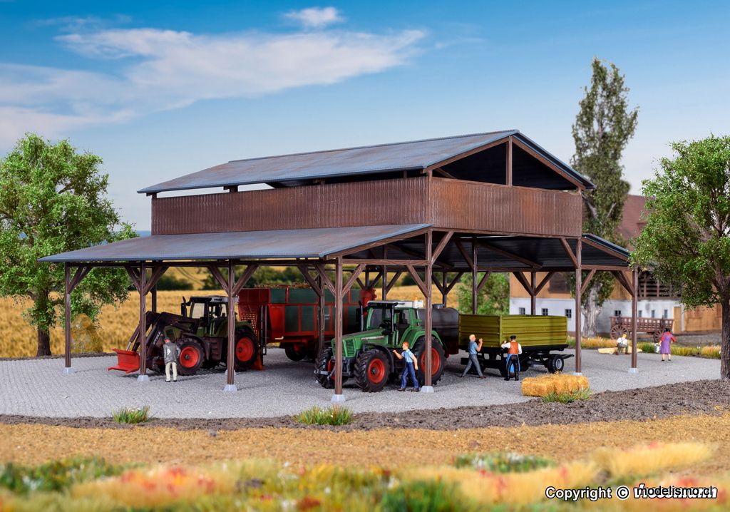 Reserva anticipada Kibri 39095 Gran refugio para maquinaria agrícola y vehículos Reserva anticipada Kibri 39095 Gran refugio para maquinaria agrícola y vehículos