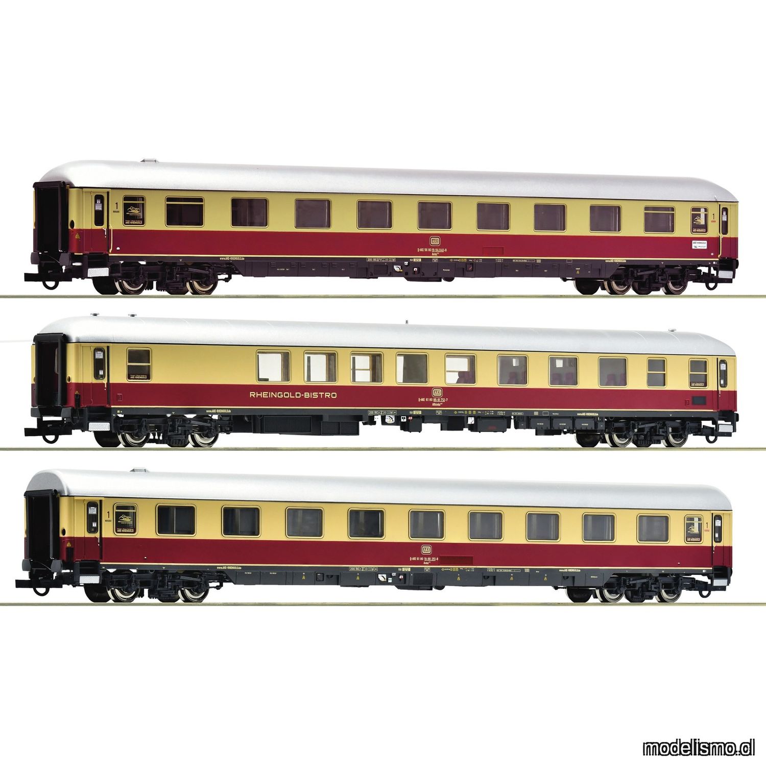 Roco 6200122 Set de 3 piezas (3): "Rheingold", AKE Roco 6200122 Set de 3 piezas (3): "Rheingold", AKE