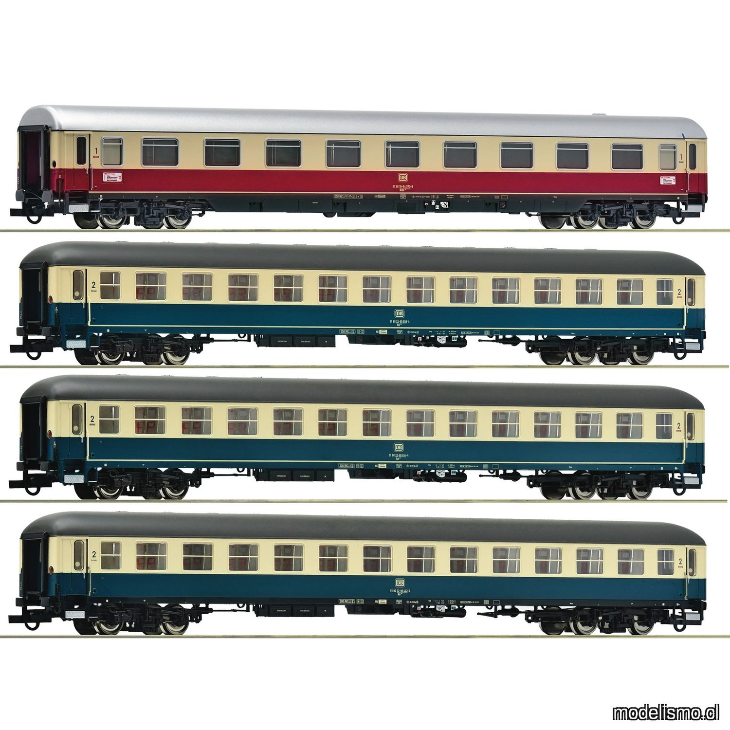 pre orderen Roco 6200154 4 piece set: IC 511 "Chiemgau", DB pre orderen Roco 6200154 4 piece set: IC 511 "Chiemgau", DB