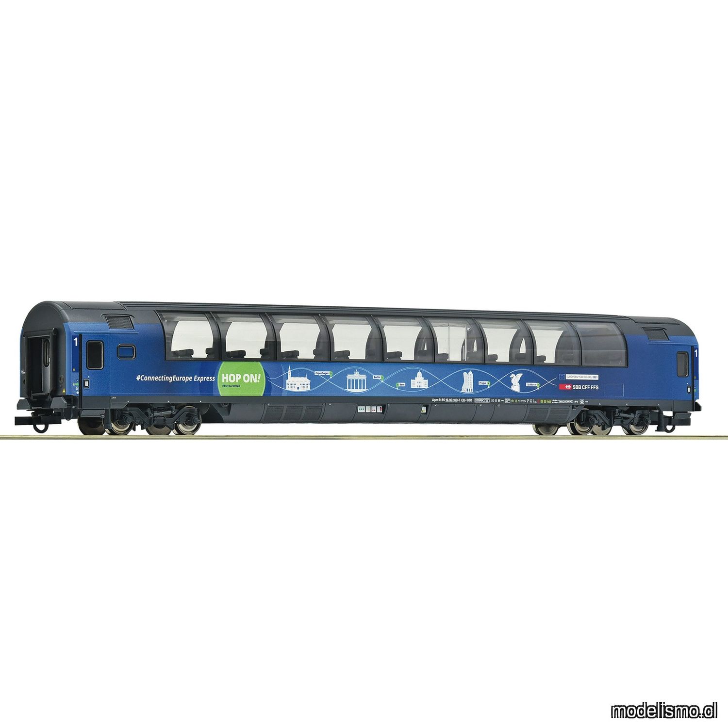 Roco 6200015 Coche panorámico "Connecting Europe Express", SBB
