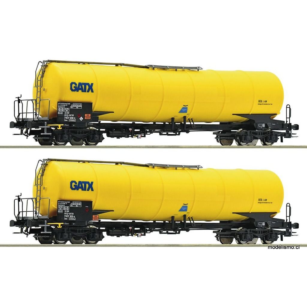 pre orderen Roco 76025 Set de 2 piezas: Vagones cisterna, GATX