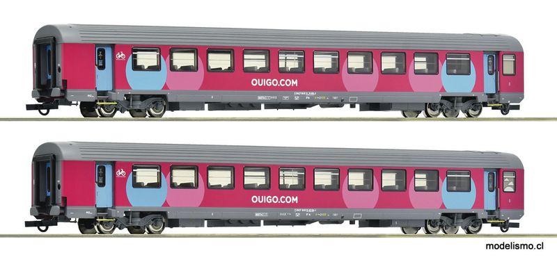 Roco 6200024 Set de 2 piezas (1): Coches Corail, SNCF Roco 6200024 Set de 2 piezas (1): Coches Corail, SNCF