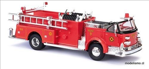Busch H0 46030 Camión bomba LaFrance, Departamento de Bomberos