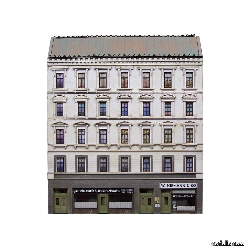Reserva anticipada - Modellbahnunion Union MU-H0-H00311 H0 Casa de la Ciudad Grün