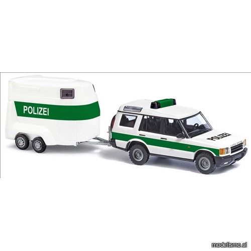 Reserva anticipada - Busch 51936 Land Rover Discovery Policía + Remolque Reserva anticipada - Busch 51936 Land Rover Discovery Policía + Remolque