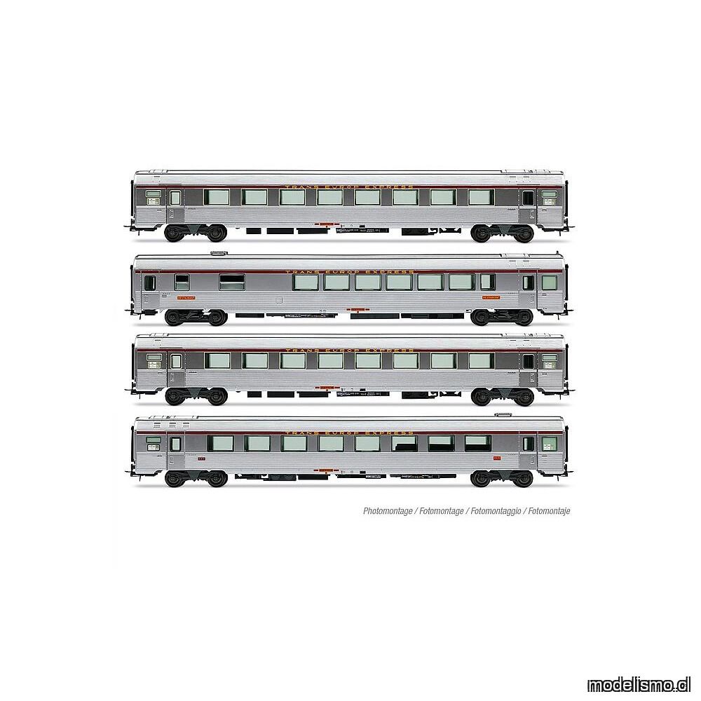 Reserva anticipada - Jouef 80641021 SNCF, Set de 4 piezas TEE Jules Verne, (Set 1