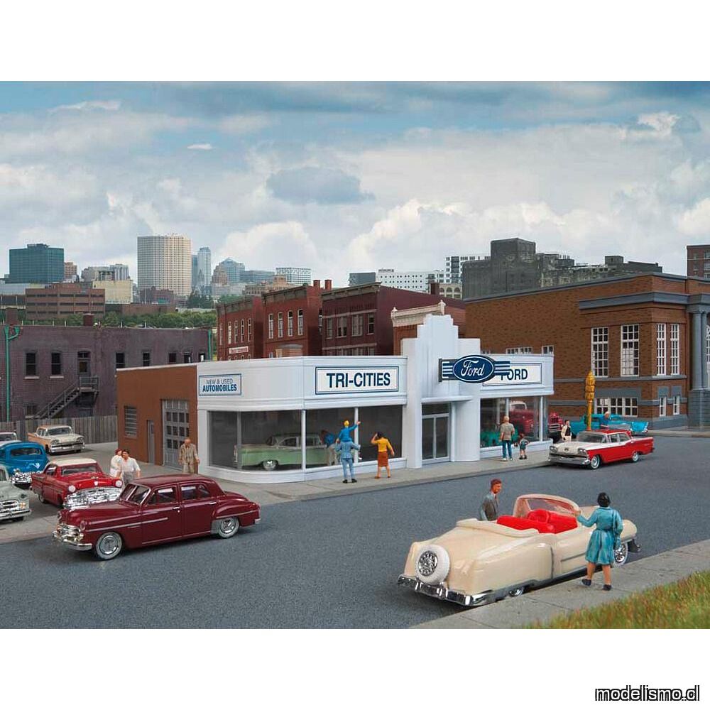 Reserva anticipada - Walthers 533490 Concesionario de coches vintage Ford