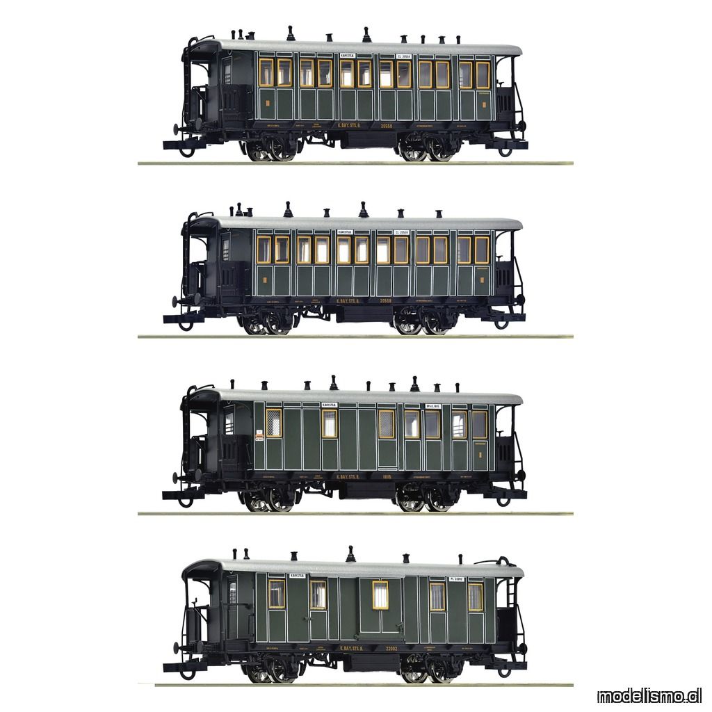 pre orderen Roco 6200197 - Set de 4 piezas: Tren local, K.Bay.Sts.B.