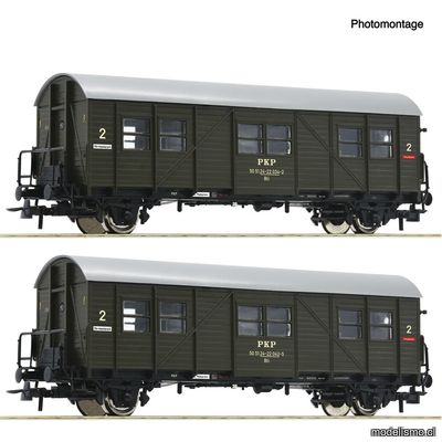 pre orderen Roco 6200195 - Set de 2 piezas: Coches auxiliares de pasajeros, PKP pre orderen Roco 6200195 - Set de 2 piezas: Coches auxiliares de pasajeros, PKP