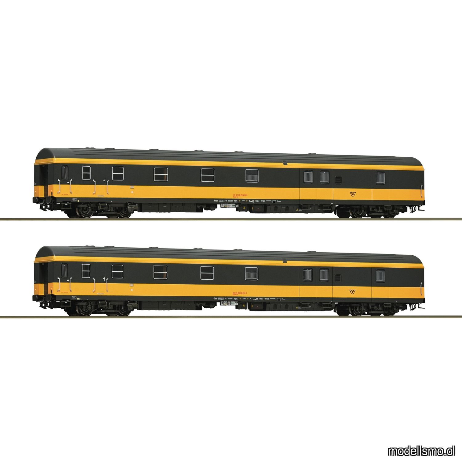 pre orderen Roco 6210188 - 2 piece set: Postal coaches, ÖBB