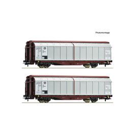 preorden Roco 6600111 - 2-piece set: Sliding wall wagons, DB