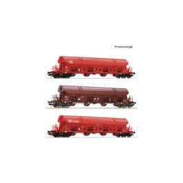 pre orderen preorden Roco 6600153 - 3 piece set: Swivel roof wagons, DB AG pre orderen preorden Roco 6600153 - 3 piece set: Swivel roof wagons, DB AG
