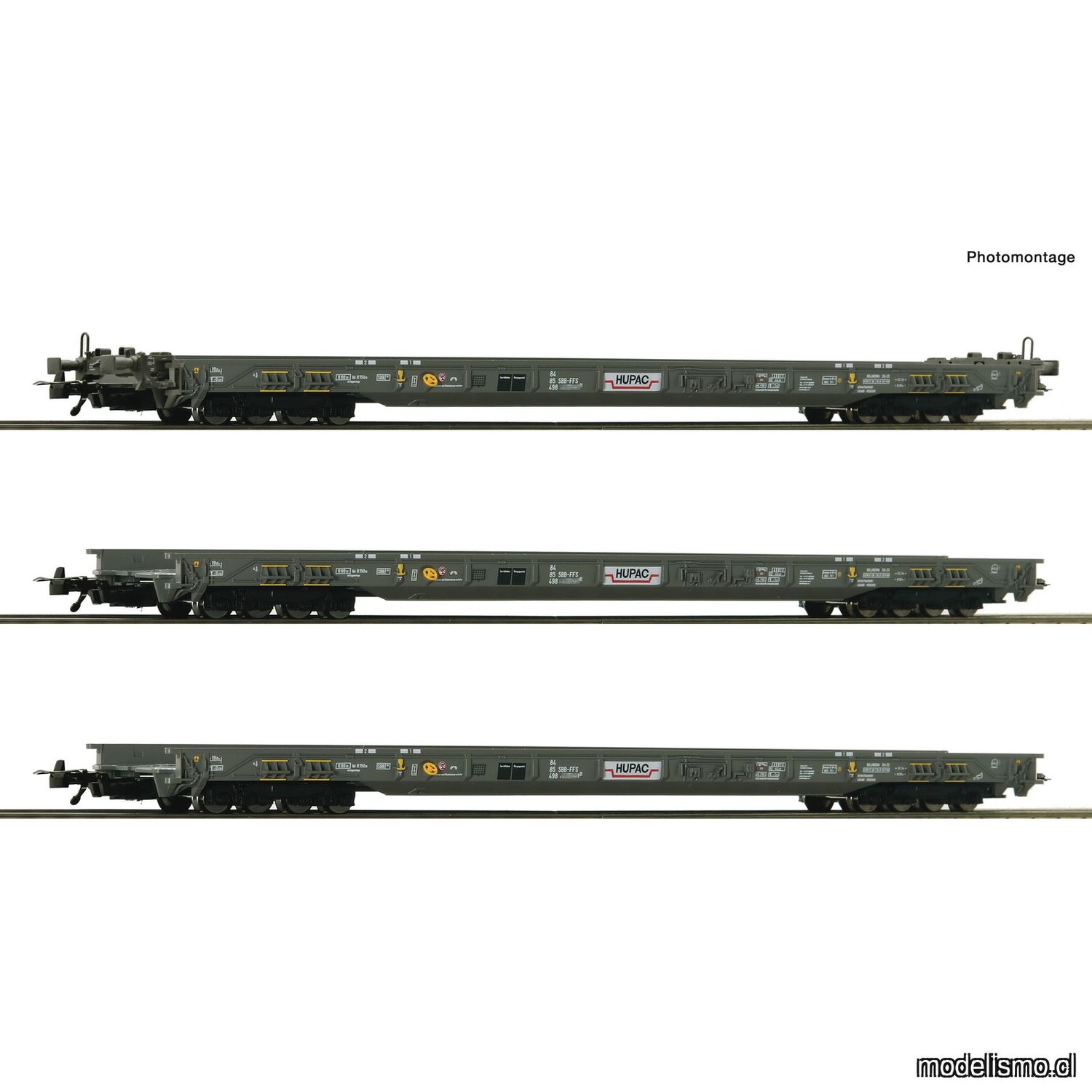 pre orderen Roco 6600092 - Set de 3 piezas: "Rollende Autobahn" "Carretera rodante", HUPAC pre orderen Roco 6600092 - Set de 3 piezas: "Rollende Autobahn" "Carretera rodante", HUPAC