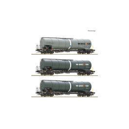 pre orderen preorden Roco 6600143 - 3 piece set: Tank wagons, Wascosa pre orderen preorden Roco 6600143 - 3 piece set: Tank wagons, Wascosa
