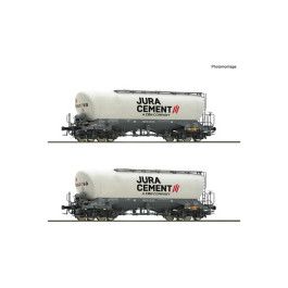 preorden Roco 6600191 - 2 piece set: Silo wagons, Jura Cement/Wascosa