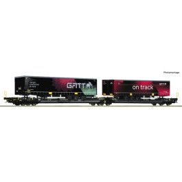 preorden Roco 6600170 - Articulated double-pocket wagon T3000e, TX Logistik