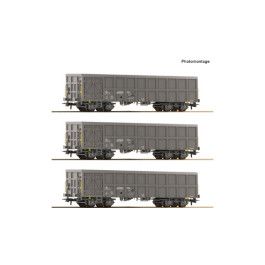 preorden Roco 6600203 - 3 piece set: Open goods wagons, SNCF