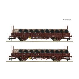 preorden Roco 6600119 - 2-piece set: Swivel stake wagons, SNCF