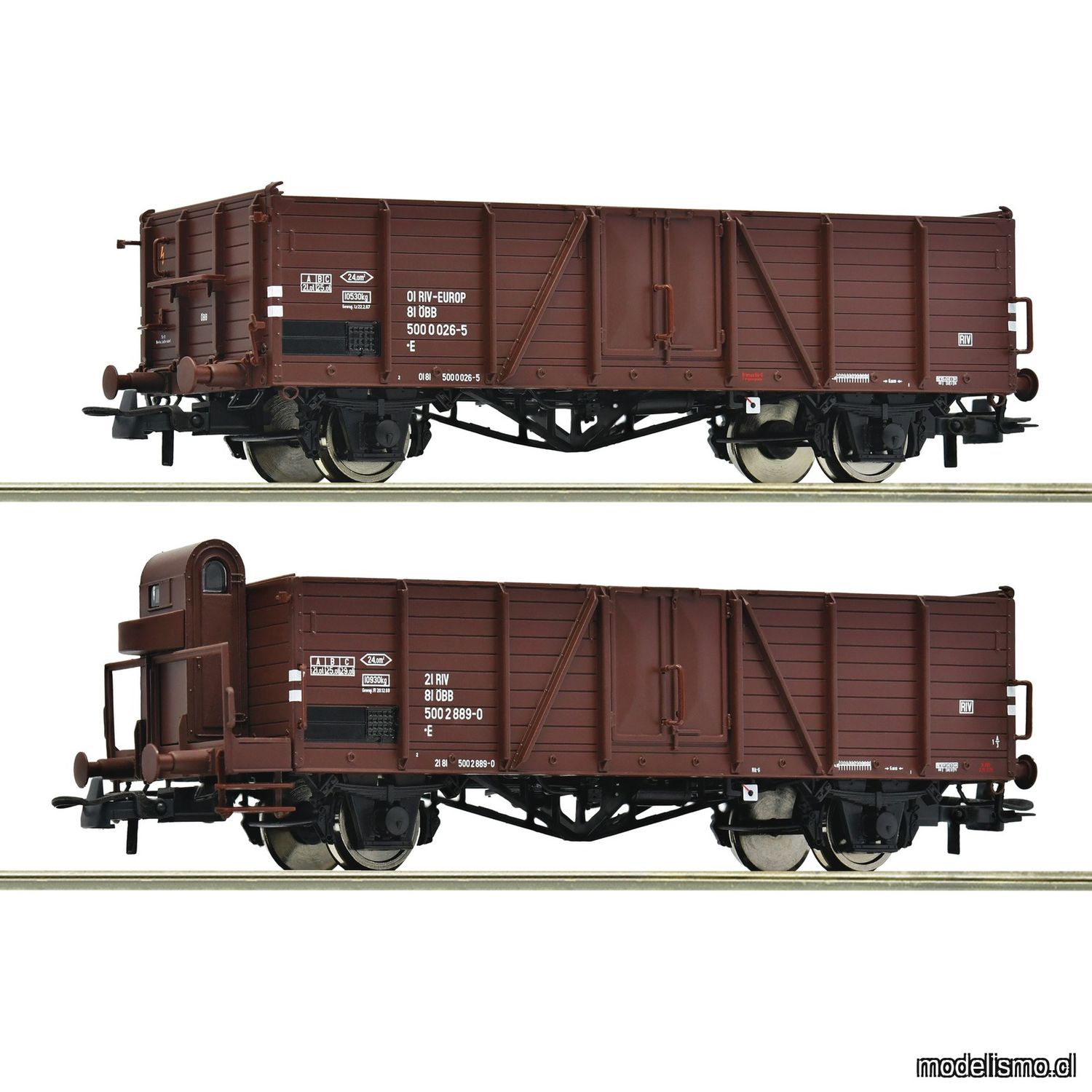 pre orderen Roco 6600123 - 2 piece set: Open goods wagons, ÖBB pre orderen Roco 6600123 - 2 piece set: Open goods wagons, ÖBB