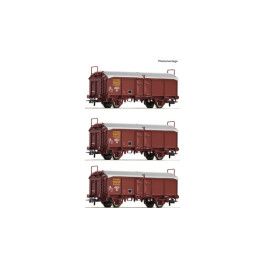preorden Roco 6600173 - 3 piece set: Sliding roof wagons, SNCF