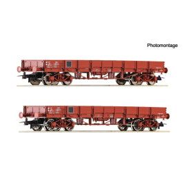 pre orderen preorden Roco 6600224 - Set de 2 piezas: Vagones de bordes bajos, SNCF pre orderen preorden Roco 6600224 - Set de 2 piezas: Vagones de bordes bajos, SNCF