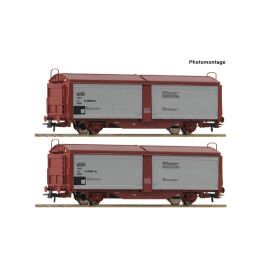 preorden Roco 6600257 - Set de 2 piezas: Vagones de techo corredizo/de paredes correderas, SJ preorden Roco 6600257 - Set de 2 piezas: Vagones de techo corredizo/de paredes correderas, SJ