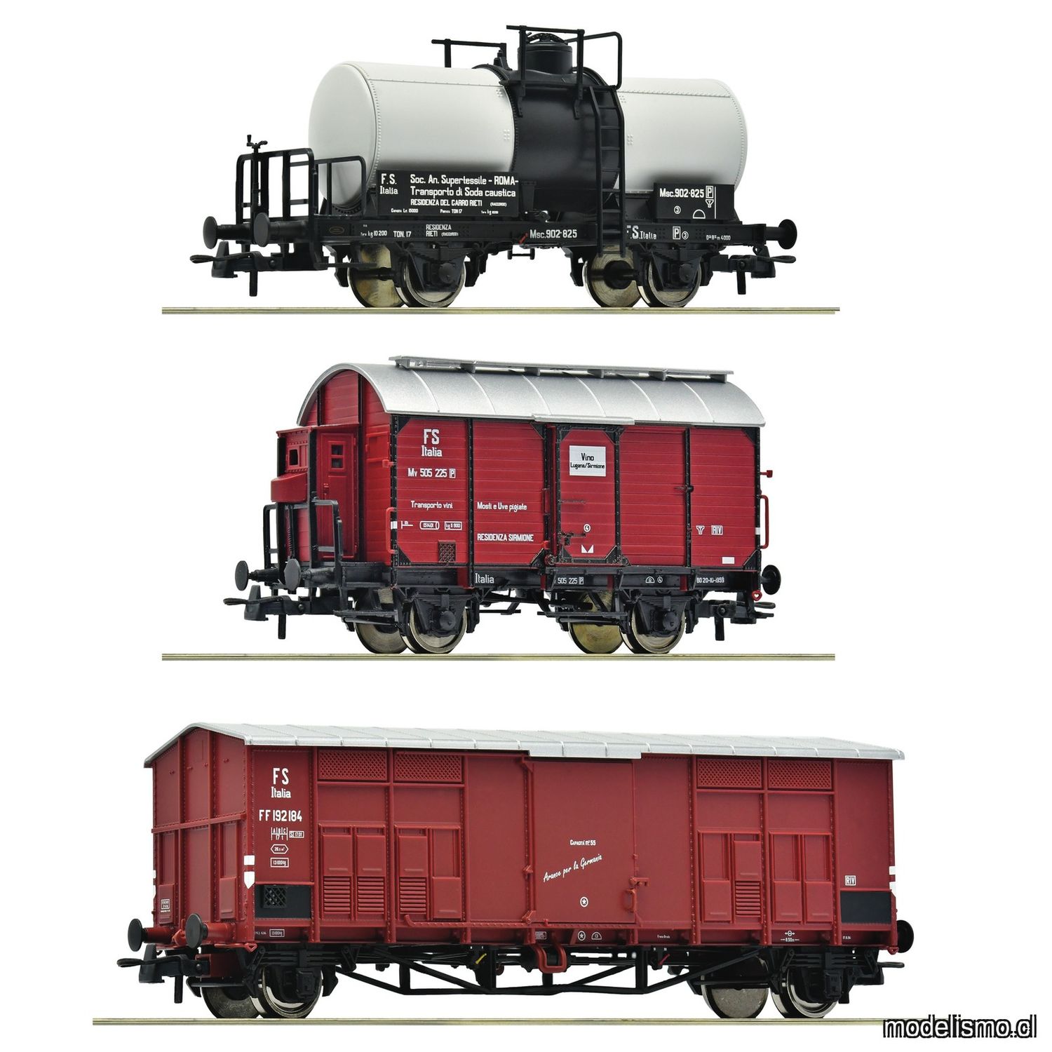 pre orderen Roco 6600229 - Set de 3 piezas: Tren de mercancías de ramal, FS pre orderen Roco 6600229 - Set de 3 piezas: Tren de mercancías de ramal, FS