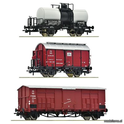 pre orderen Roco 6600229 - Set de 3 piezas: Tren de mercancías de línea secundaria, FS