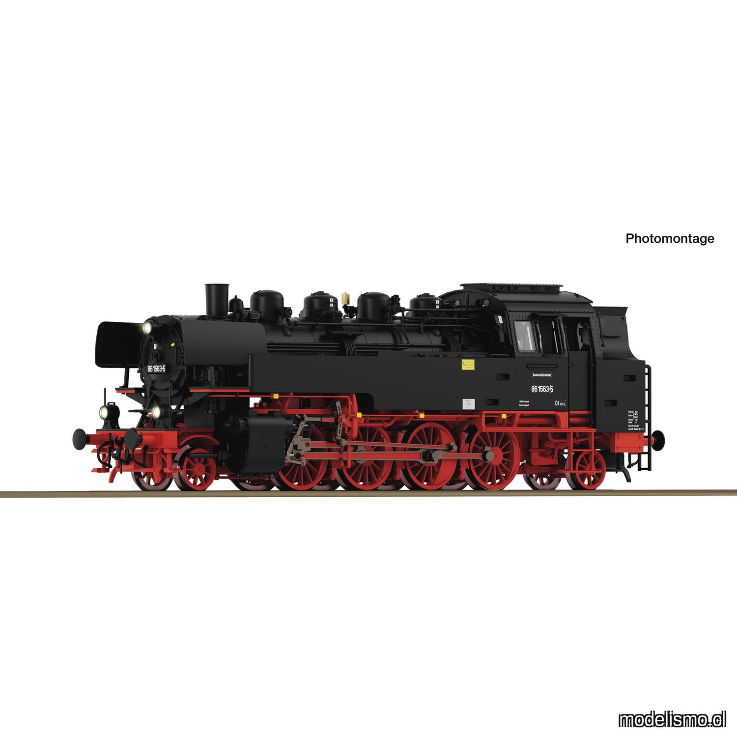 pre orderen Roco 7100032 - Locomotora de vapor 86 1563-5, DR pre orderen Roco 7100032 - Locomotora de vapor 86 1563-5, DR