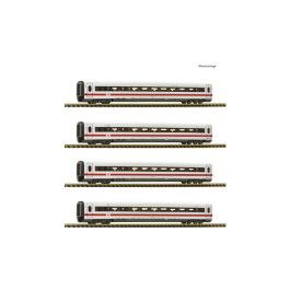 preorden Fleischmann 7760004 - Juego de 4 piezas: vagones complementarios para el ICE 2 (serie 402), DB AG preorden Fleischmann 7760004 - Juego de 4 piezas: vagones complementarios para el ICE 2 (serie 402), DB AG