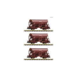 preorden Fleischmann 6660071 - 3 piece set: Swivel roof wagons, DR