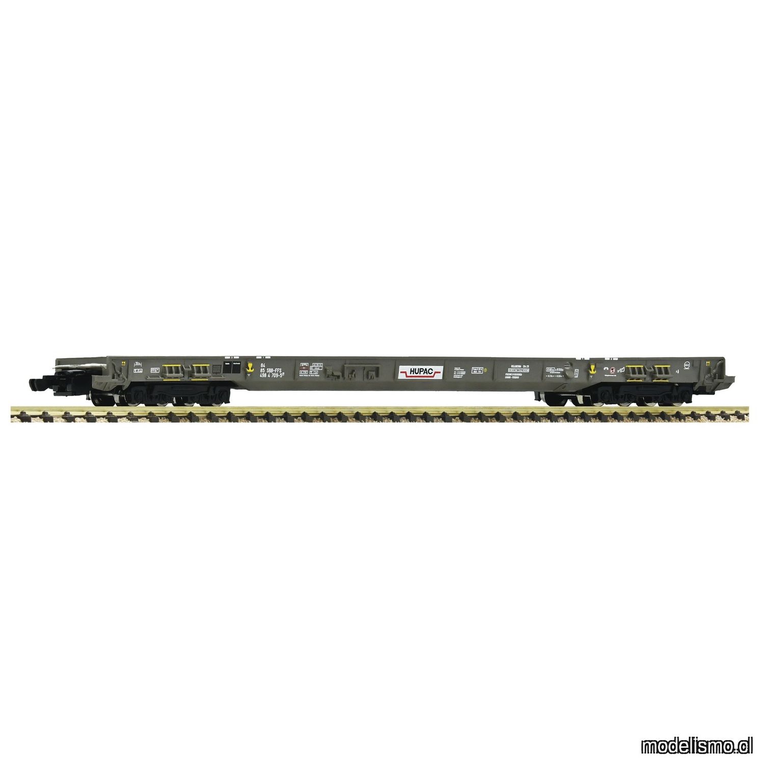pre orderen Fleischmann 6660094 - Low-floor intermediate wagon, Hupac pre orderen Fleischmann 6660094 - Low-floor intermediate wagon, Hupac