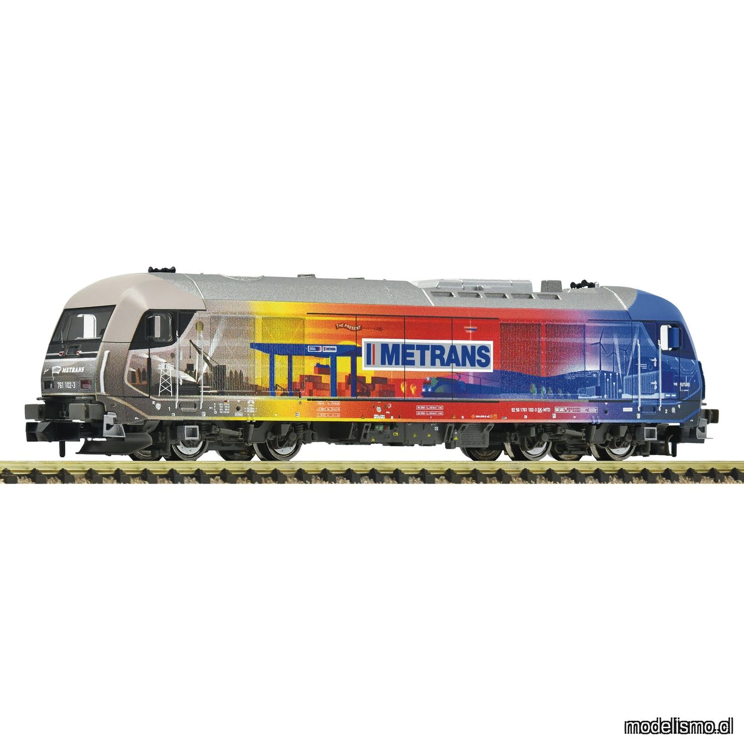 pre orderen Fleischmann 7370029 - Diesel locomotive 761 102-3, Metrans con sonido pre orderen Fleischmann 7370029 - Diesel locomotive 761 102-3, Metrans con sonido