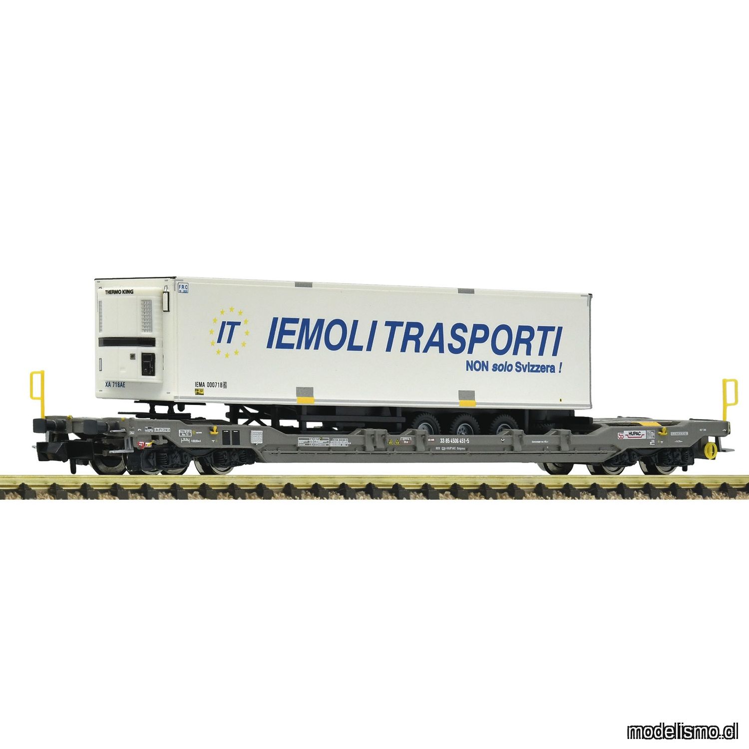 pre orderen Fleischmann 6660070 - Pocket wagon T5, Hupac pre orderen Fleischmann 6660070 - Pocket wagon T5, Hupac