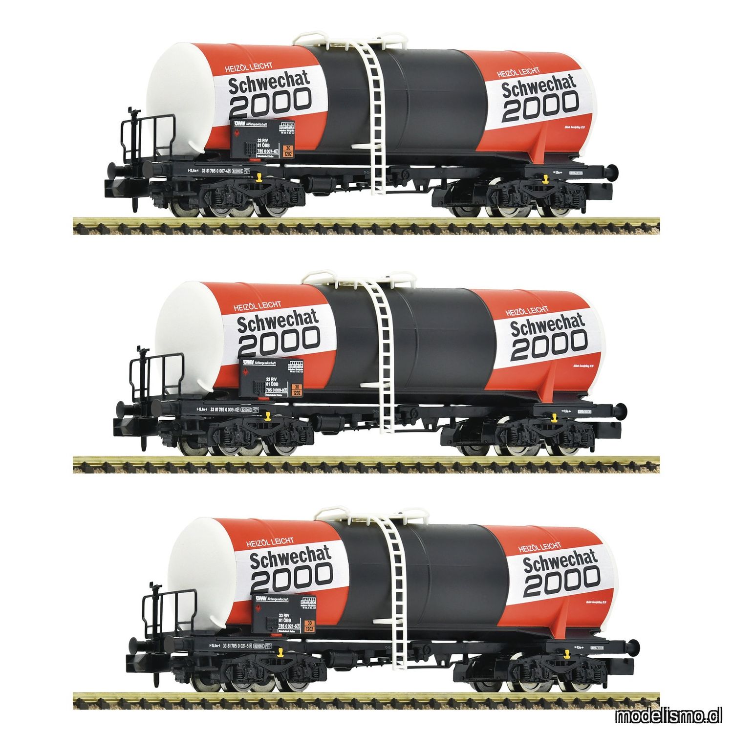 pre orderen Fleischmann 6660073 - 3-piece set: Tank wagons, ÖBB pre orderen Fleischmann 6660073 - 3-piece set: Tank wagons, ÖBB