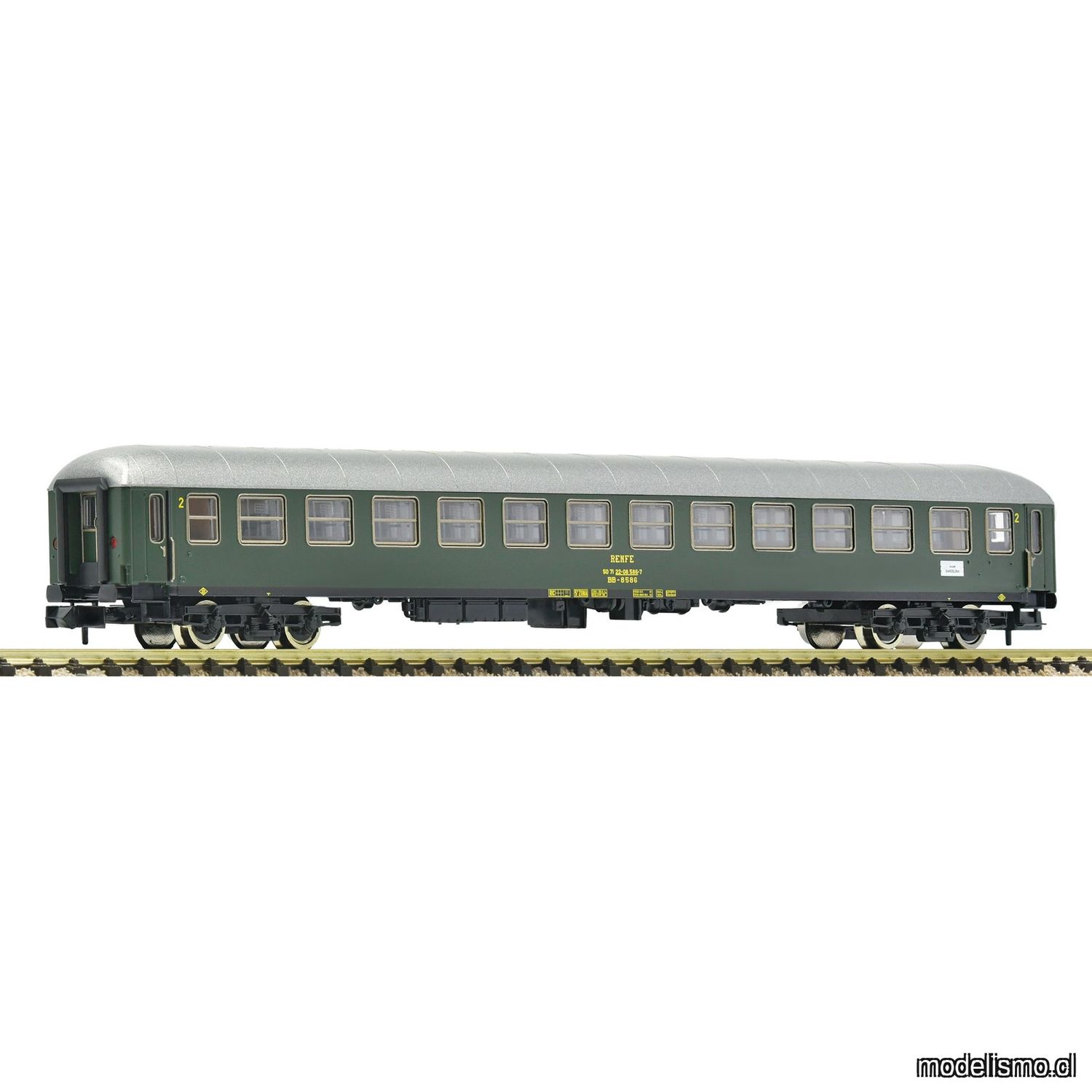 pre orderen Fleischmann 863903 - Coche de tren expreso de 2a clase, RENFE pre orderen Fleischmann 863903 - Coche de tren expreso de 2a clase, RENFE