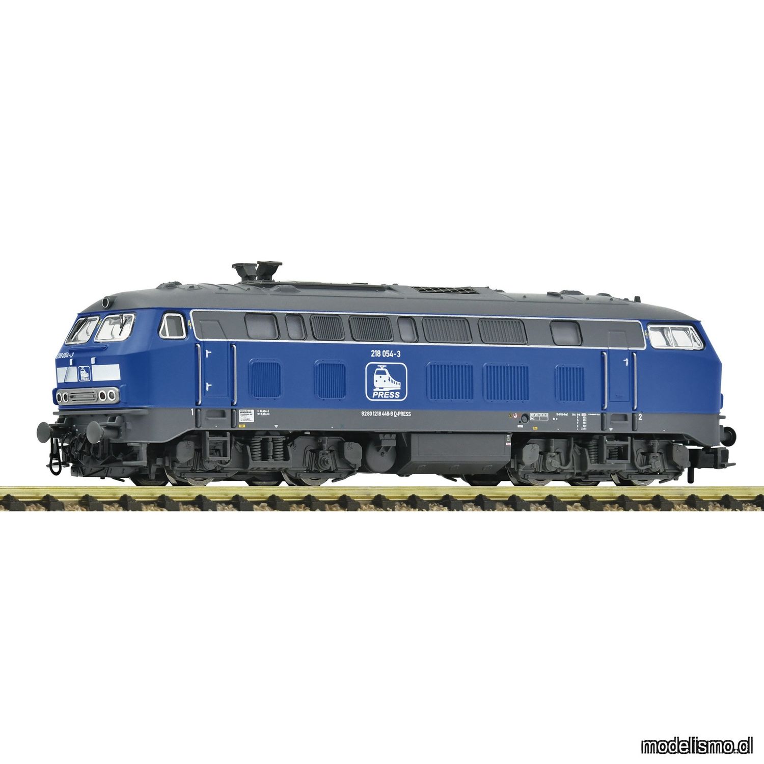 pre orderen Fleischmann 7370022 - Diesel locomotive 218 054-3, PRESS con sonido pre orderen Fleischmann 7370022 - Diesel locomotive 218 054-3, PRESS con sonido