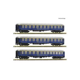 preorden Fleischmann 6260078 - Set de 3 piezas (1): Coches de tren expreso, Suisse Train Bleu preorden Fleischmann 6260078 - Set de 3 piezas (1): Coches de tren expreso, Suisse Train Bleu